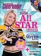 cheerleading website leader featured in American Cheerleader Magazine's 2008 All Star Insider