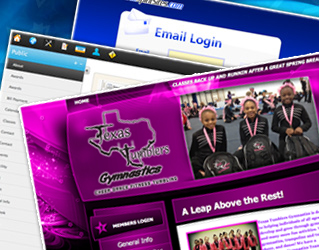 what is included in a cheerleading website